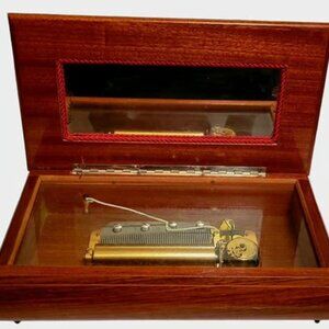 Vintage Reuge Italian Wooden Music Box